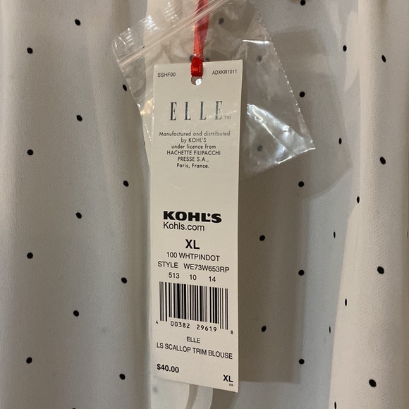 Elle Scallop Trim Blouse - XL - Picture 4 of 4